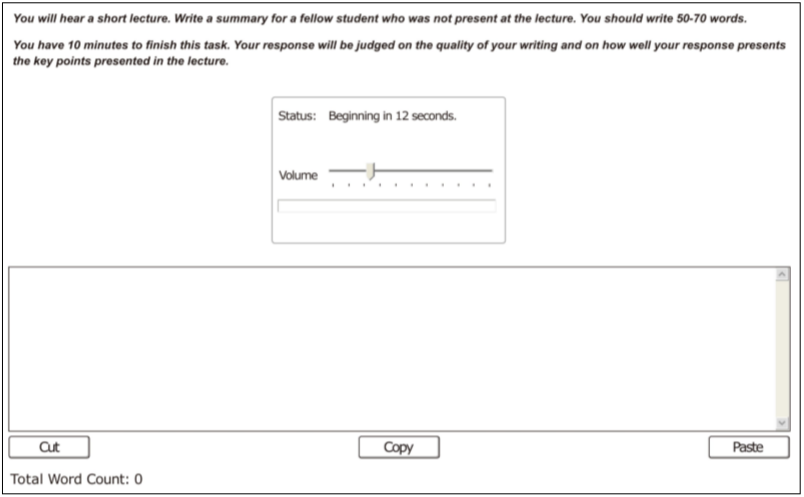 summarize spoken text pte examples